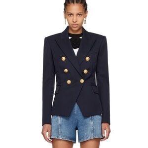 Balmain Midnight Blue Double-Breasted Blazer